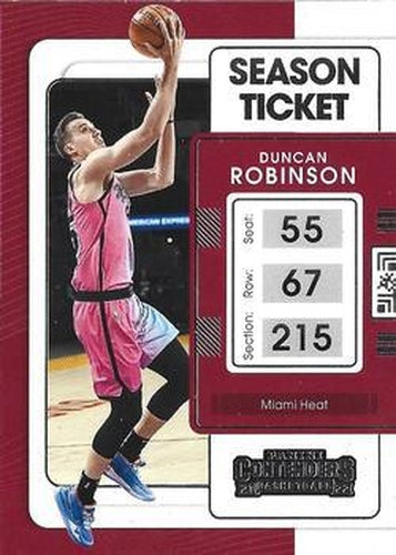 #33 Duncan Robinson - Miami Heat - 2021-22 Panini Contenders Basketball