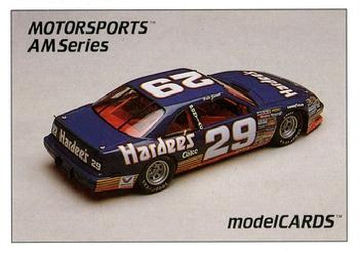 #33 Dale Jarrett's Car - Cale Yarborough Motorsports - 1992 Motorsports Modelcards AM Series Racing
