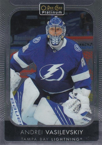 #33 Andrei Vasilevskiy - Tampa Bay Lightning - 2021-22 O-Pee-Chee Platinum Hockey