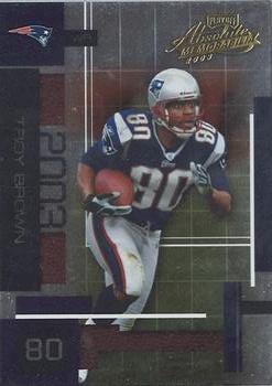 #33 Troy Brown - New England Patriots - 2003 Playoff Absolute Memorabilia Football
