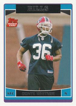 #340 Donte Whitner - Buffalo Bills - 2006 Topps Football