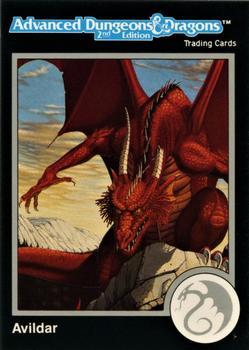 #340 Avildar, Red Dragon - 1991 TSR Advanced Dungeons & Dragons - Silver