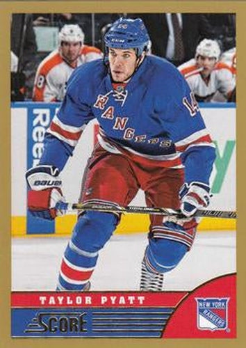 #341 Taylor Pyatt - New York Rangers - 2013-14 Score - Gold Hockey