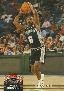 #341 Avery Johnson - San Antonio Spurs - 1992-93 Stadium Club Basketball