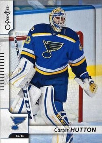 #341 Carter Hutton - St. Louis Blues - 2017-18 O-Pee-Chee Hockey