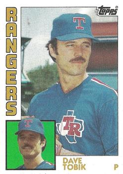 #341 Dave Tobik - Texas Rangers - 1984 Topps Baseball