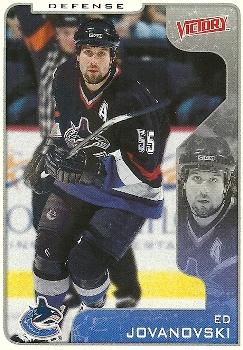 #342 Ed Jovanovski - Vancouver Canucks - 2001-02 Upper Deck Victory Hockey