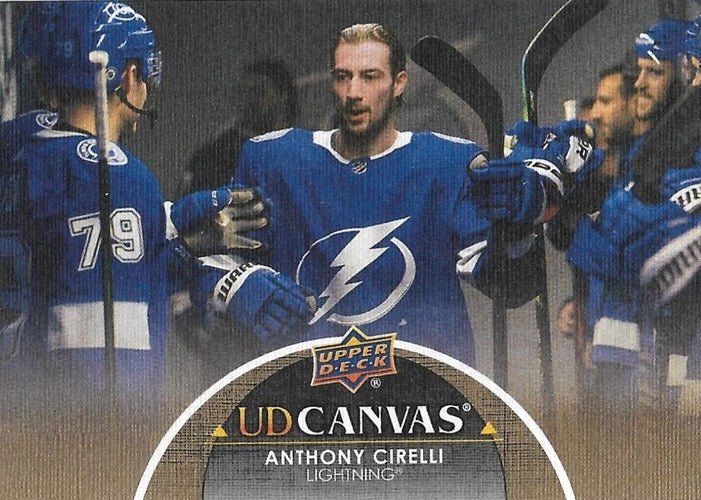 #C343 Anthony Cirelli - Tampa Bay Lightning - 2021-22 Upper Deck - UD Canvas Hockey
