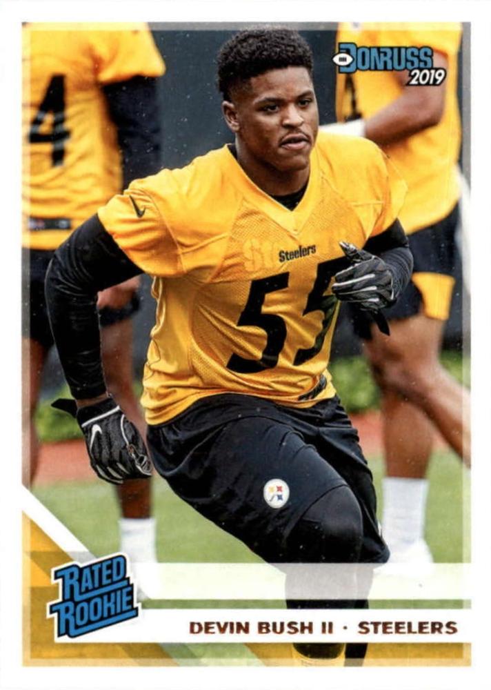 #344 Devin Bush II - Pittsburgh Steelers - 2019 Donruss Football
