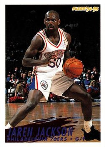 #344 Jaren Jackson - Philadelphia 76ers - 1994-95 Fleer Basketball