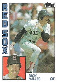 #344 Rick Miller - Boston Red Sox - 1984 Topps Baseball