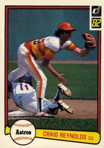 #344 Craig Reynolds - Houston Astros - 1982 Donruss Baseball
