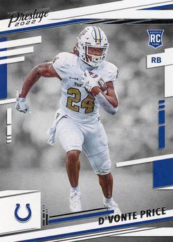 #344 D'Vonte Price - Indianapolis Colts - 2022 Panini Prestige Football