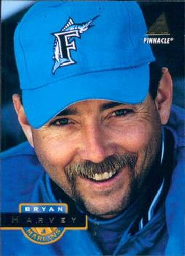 #344 Bryan Harvey - Florida Marlins - 1994 Pinnacle Baseball