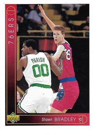 #345 Shawn Bradley - Philadelphia 76ers - 1993-94 Upper Deck Basketball