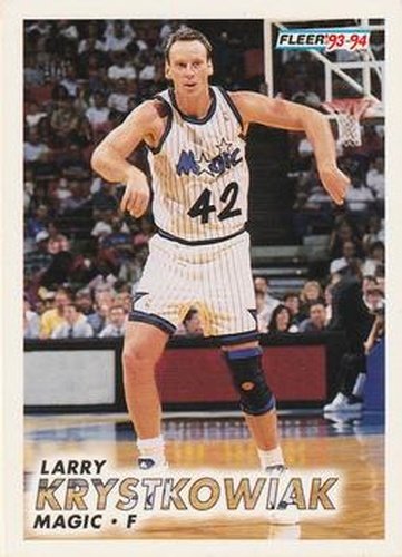 #345 Larry Krystkowiak - Orlando Magic - 1993-94 Fleer Basketball