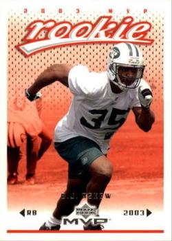 #345 B.J. Askew - New York Jets - 2003 Upper Deck MVP Football