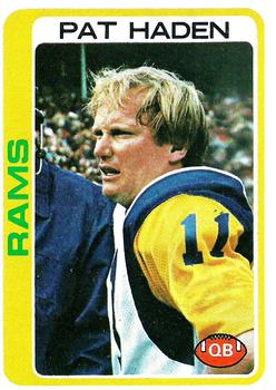 #346 Pat Haden - Los Angeles Rams - 1978 Topps Football
