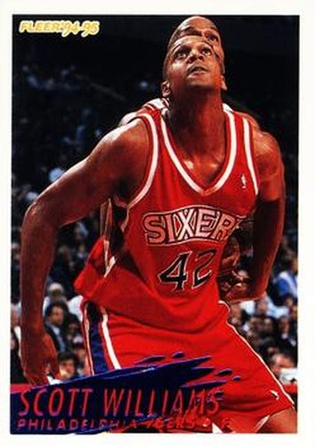 #346 Scott Williams - Philadelphia 76ers - 1994-95 Fleer Basketball