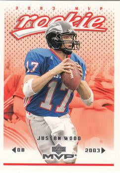 #346 Juston Wood - Minnesota Vikings - 2003 Upper Deck MVP Football