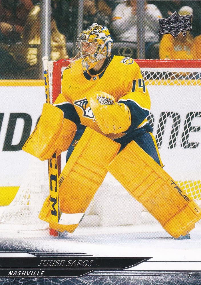 #346 Juuse Saros - Nashville Predators - 2024-25 Upper Deck Hockey