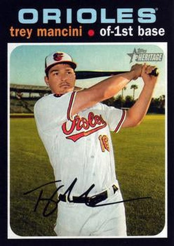 #346 Trey Mancini - Baltimore Orioles - 2020 Topps Heritage Baseball