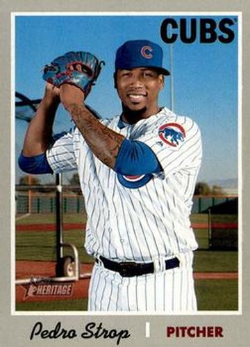 #346 Pedro Strop - Chicago Cubs - 2019 Topps Heritage Baseball