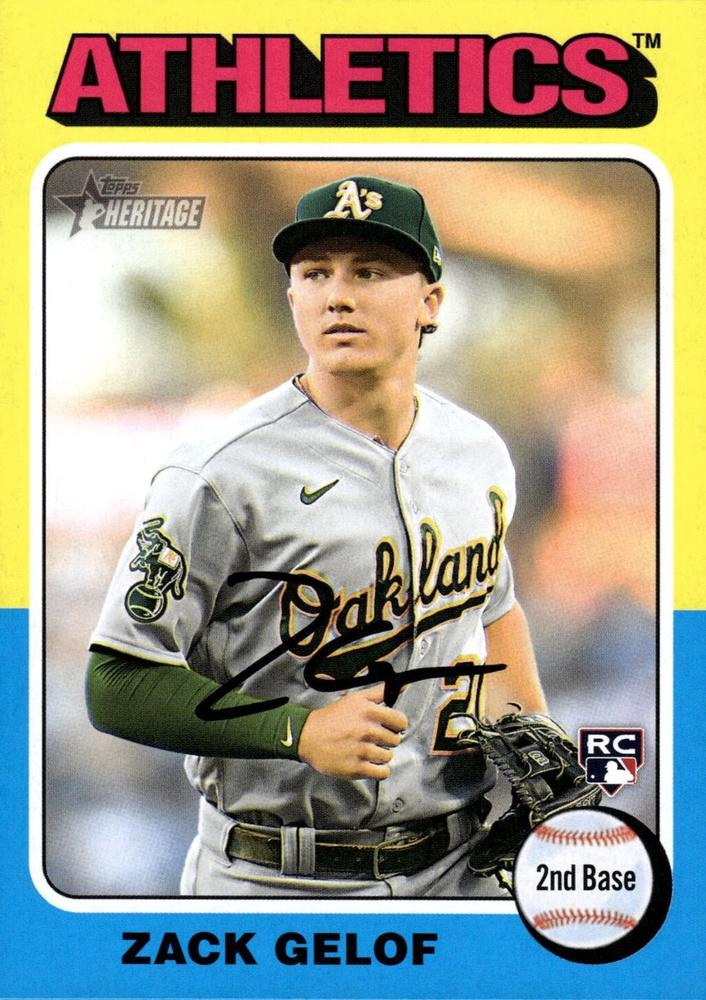 #346b Zack Gelof - Oakland Athletics - 2024 Topps Heritage Baseball