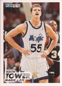 #347 Keith Tower - Orlando Magic - 1993-94 Fleer Basketball