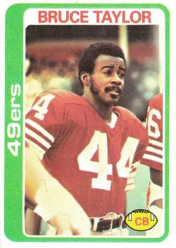 #348 Bruce Taylor - San Francisco 49ers - 1978 Topps Football