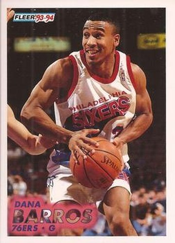 #348 Dana Barros - Philadelphia 76ers - 1993-94 Fleer Basketball