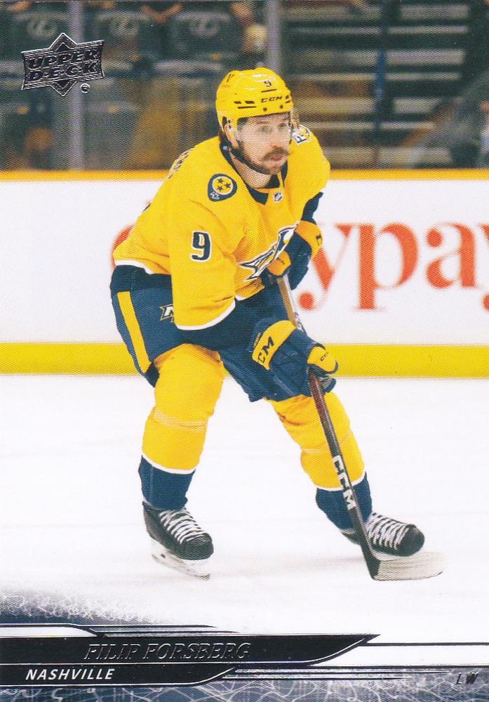 #348 Filip Forsberg - Nashville Predators - 2024-25 Upper Deck Hockey