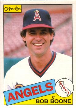 #348 Bob Boone - California Angels - 1985 O-Pee-Chee Baseball