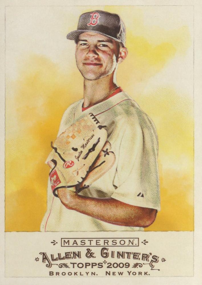 #348 Justin Masterson - Boston Red Sox - 2009 Topps Allen & Ginter Baseball
