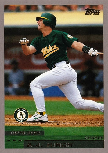 #349 A.J. Hinch - Oakland Athletics - 2000 Topps Baseball