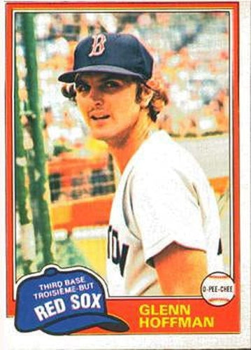#349 Glenn Hoffman - Boston Red Sox - 1981 O-Pee-Chee - Gray Back Baseball