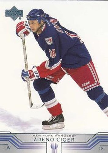 #349 Zdeno Ciger - New York Rangers - 2001-02 Upper Deck Hockey