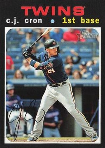 #349 C.J. Cron - Minnesota Twins - 2020 Topps Heritage Baseball