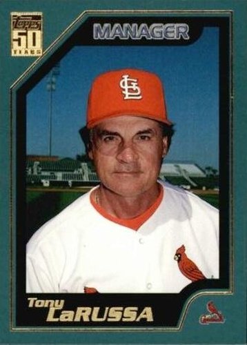 #349 Tony LaRussa - St. Louis Cardinals - 2001 Topps Baseball