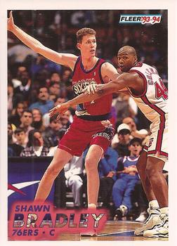 #349 Shawn Bradley - Philadelphia 76ers - 1993-94 Fleer Basketball