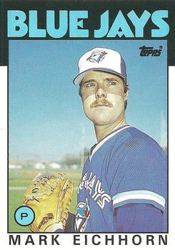 #34T Mark Eichhorn - Toronto Blue Jays - 1986 Topps Traded Baseball