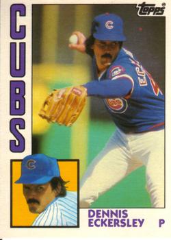 #34T Dennis Eckersley - Chicago Cubs - 1984 Topps Traded Baseball