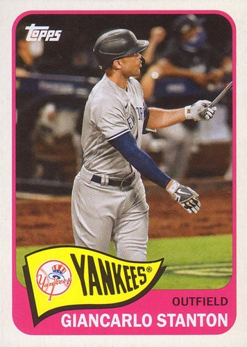 #T65-34 Giancarlo Stanton - New York Yankees - 2021 Topps - 1965 Topps Redux Baseball