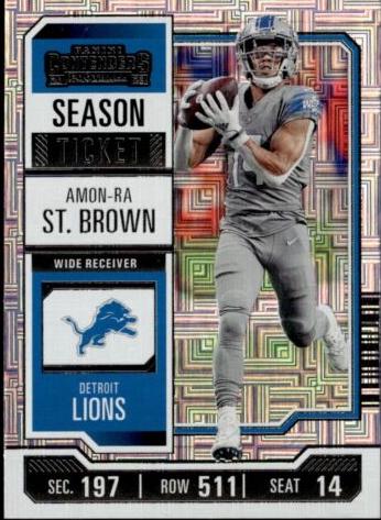 #34 Amon-Ra St. Brown - Detroit Lions - 2023 Panini Contenders Football