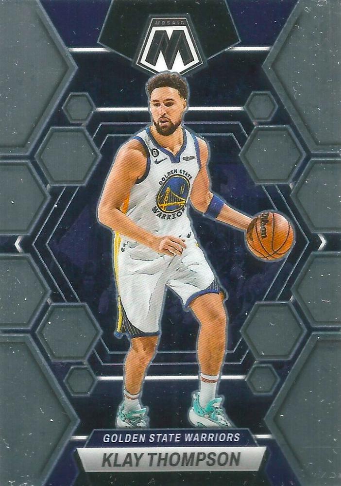#34 Klay Thompson - Golden State Warriors - 2022-23 Panini Mosaic Basketball