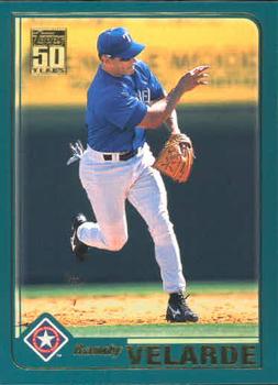 #T34 Randy Velarde - Texas Rangers - 2001 Topps Traded & Rookies Baseball