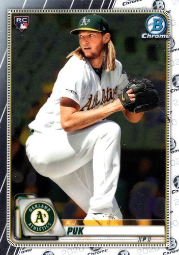 #34 A.J. Puk - Oakland Athletics - 2020 Bowman Chrome Baseball