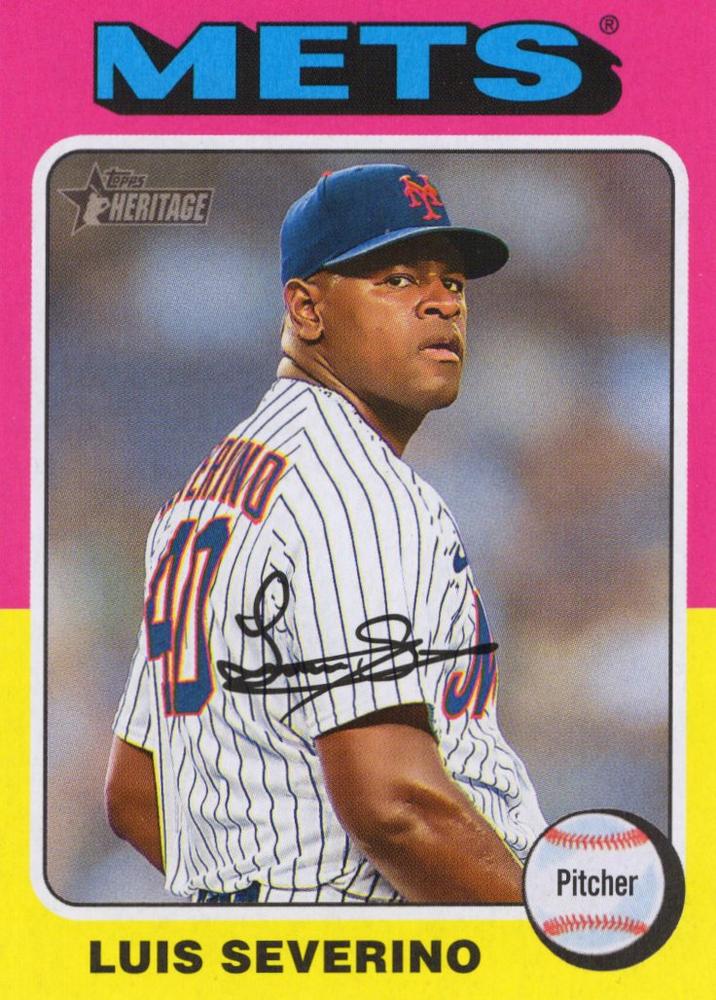 #34 Luis Severino - New York Mets - 2024 Topps Heritage Baseball