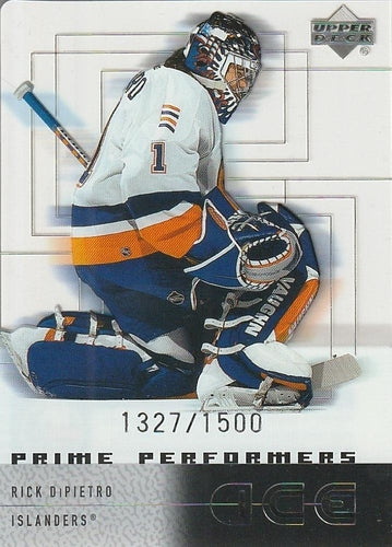 #94 Rick DiPietro - New York Islanders - 2000-01 Upper Deck Ice Hockey