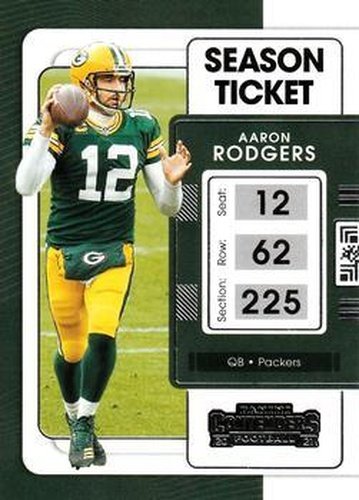 #34 Aaron Rodgers - Green Bay Packers - 2021 Panini Contenders Football